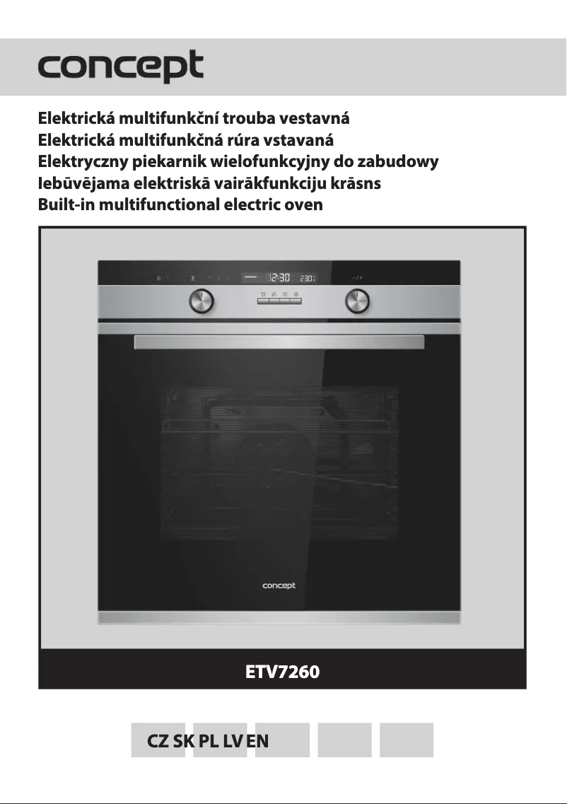 Page 1 of the manual User Manual Concept ETV7260