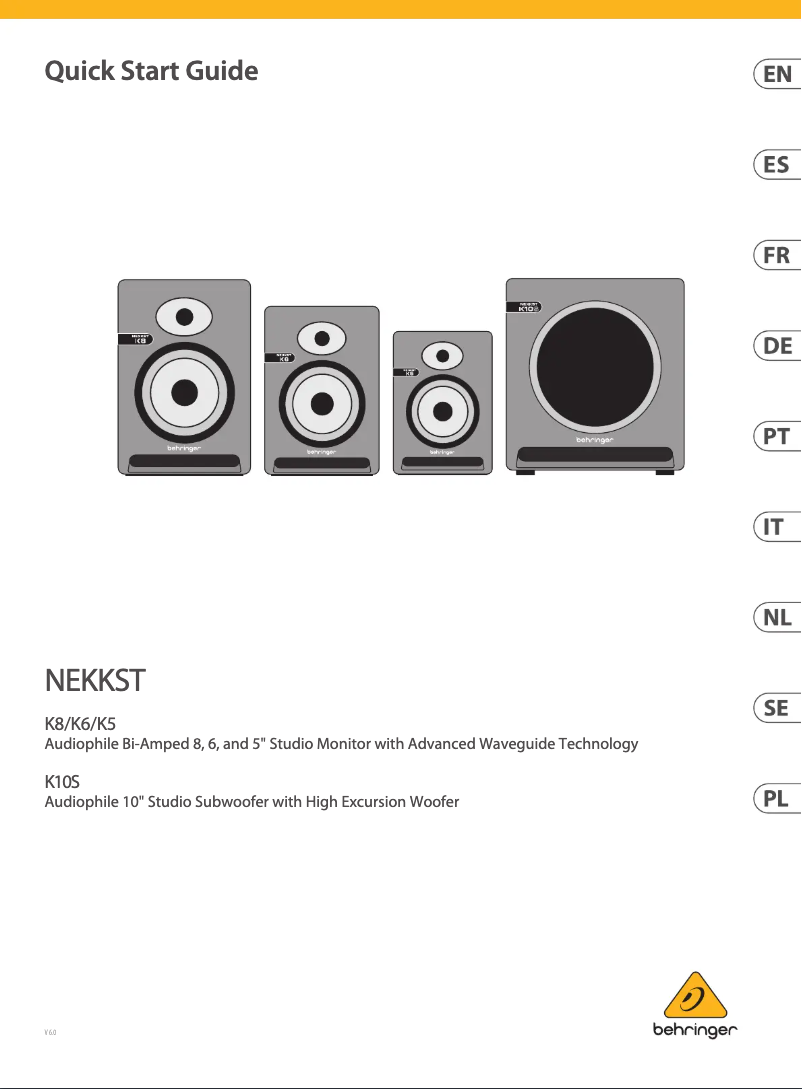 First page image of the manual for Nekkst K6