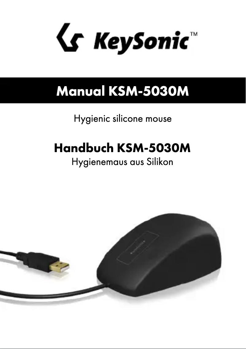 First page image of the manual for KSM-5030M-B
