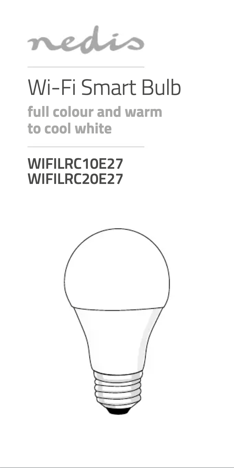 First page image of the manual for WIFILRC10E27