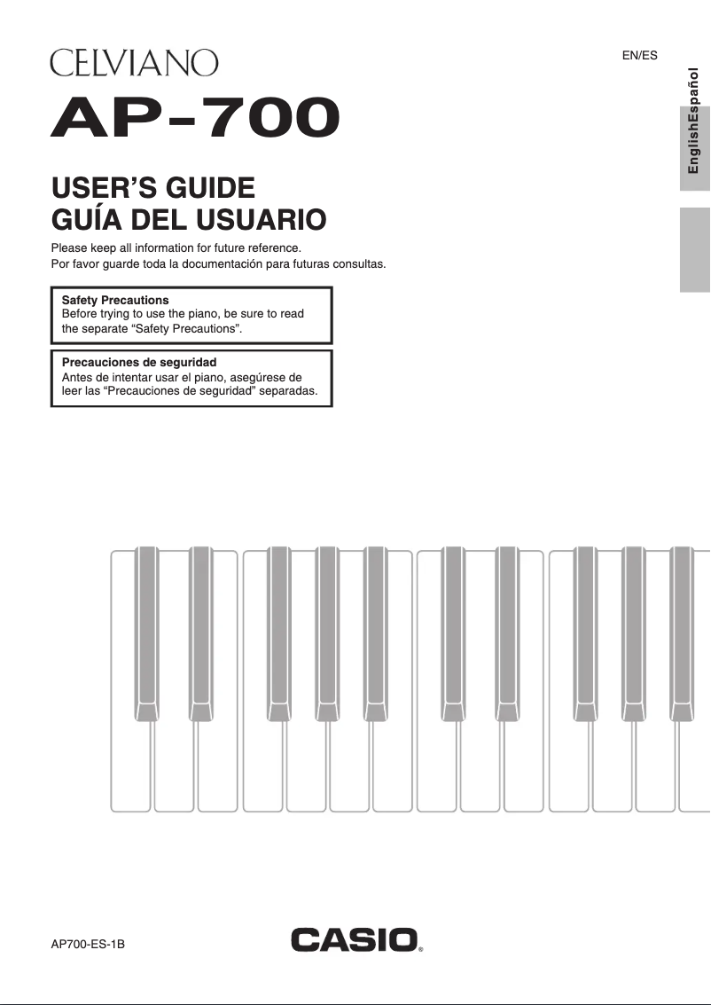 Page 1 de la notice Manuel utilisateur Casio AP-700BK
