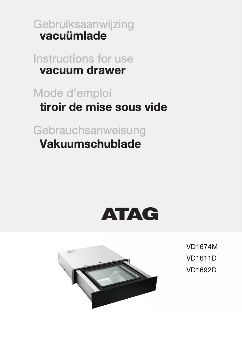 First page image of the manual for VD1674M