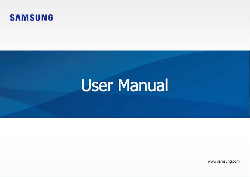 First page image of the manual for Galaxy Book Go