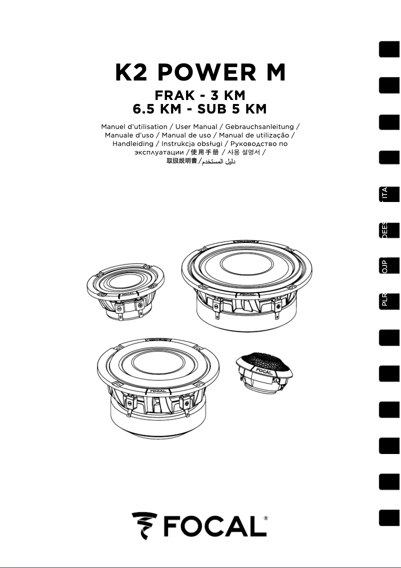 First page image of the manual for 3 KM