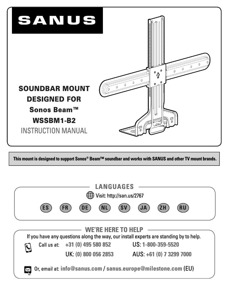 First page image of the manual for WSSBM1