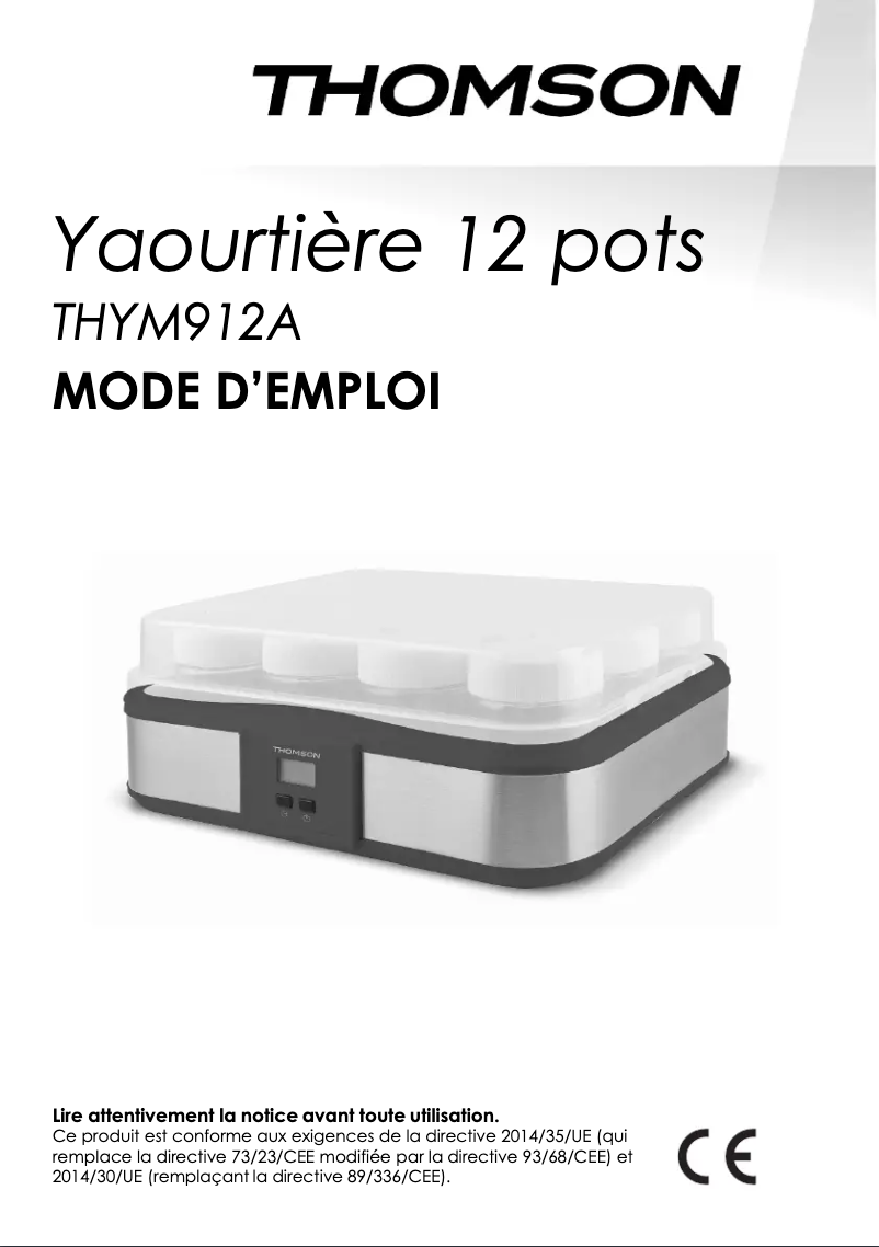 Page 1 of the manual User Manual Thomson THYM912A