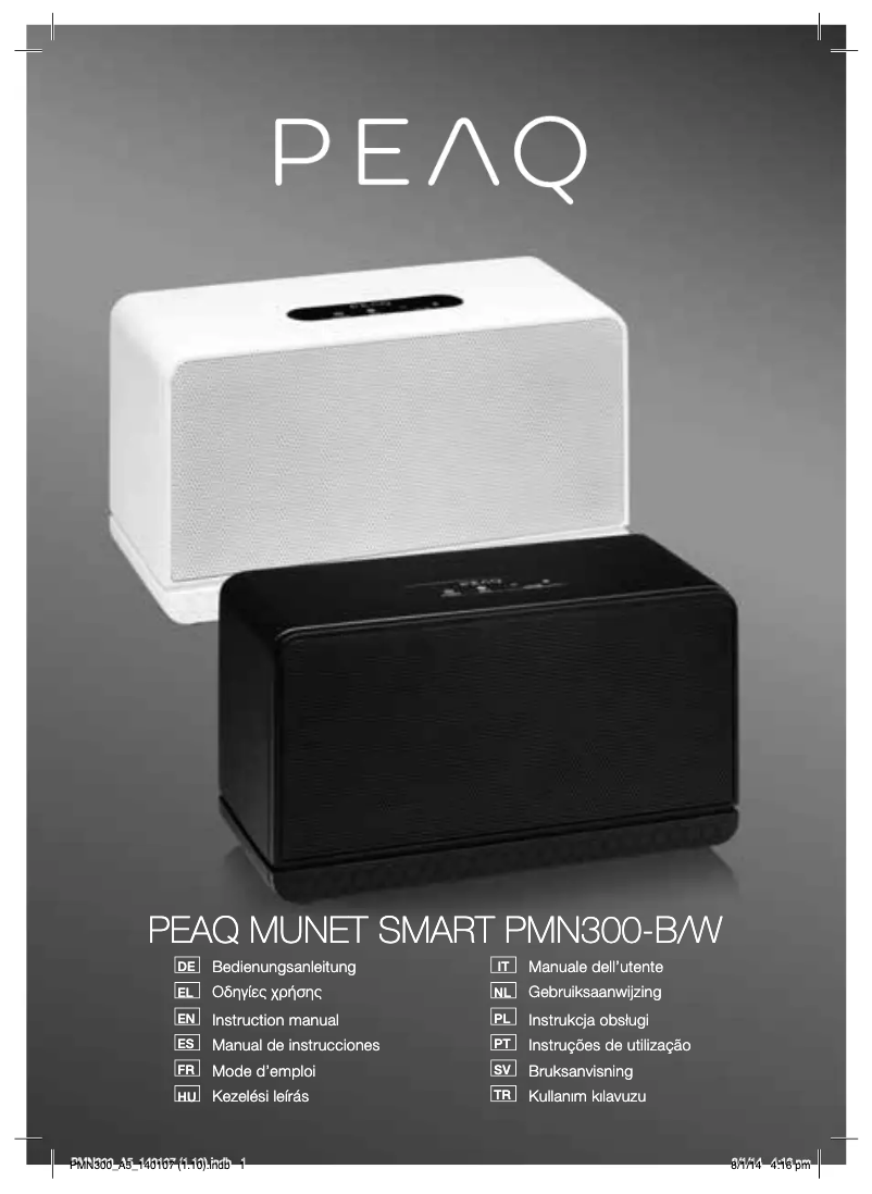 Page 1 of the manual User Manual PEAQ Munet Smart PMN300-B