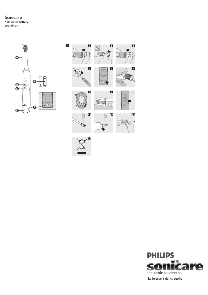 First page image of the manual for Sonicare HX6432