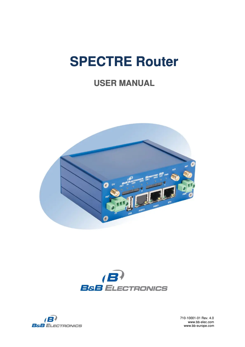 First page image of the manual for ERT310