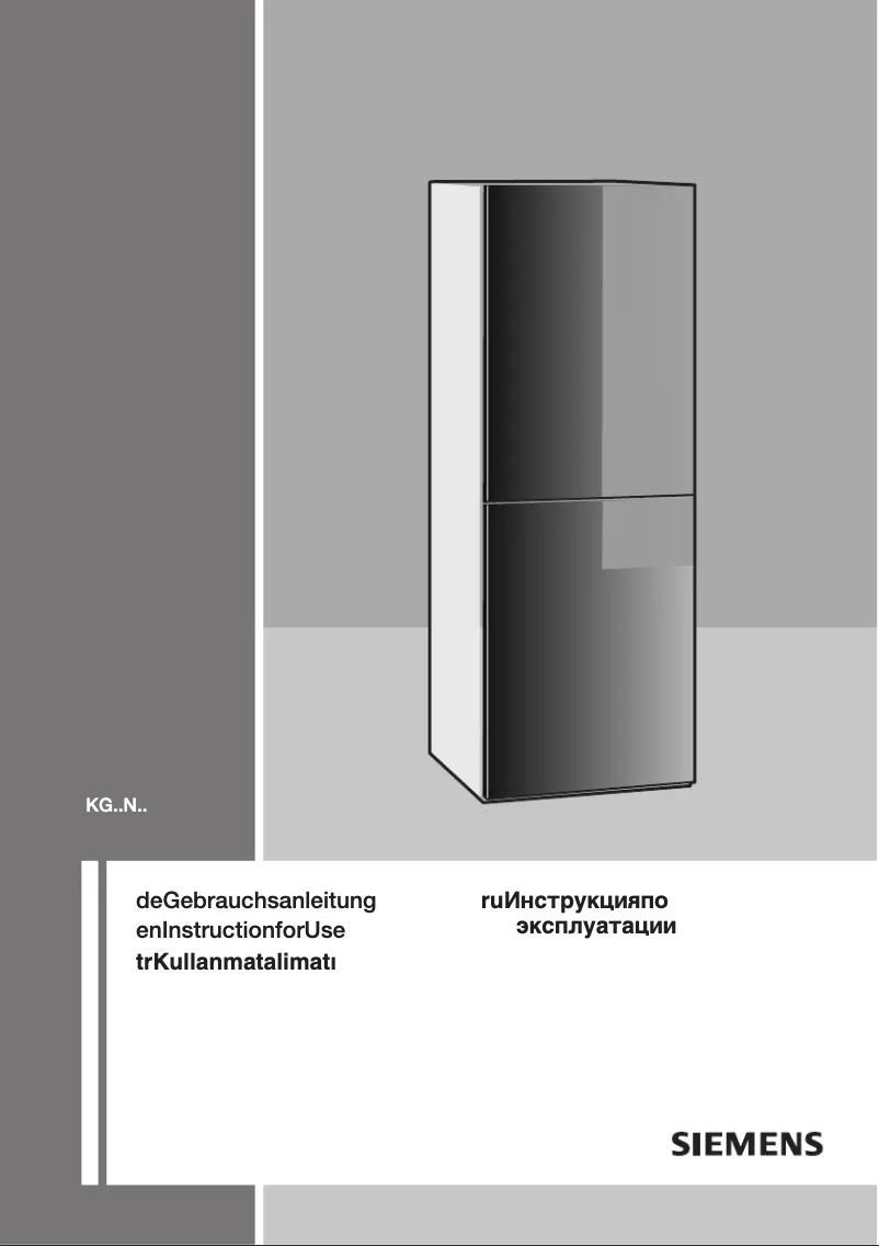 Page 1 of the manual User Manual Siemens KG57NS90NE