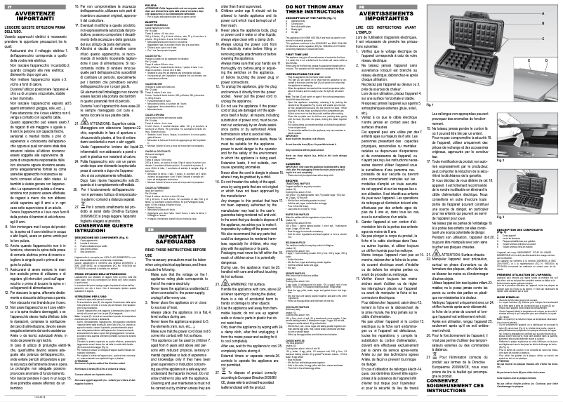Page 1 of the manual User Manual Ariete 187