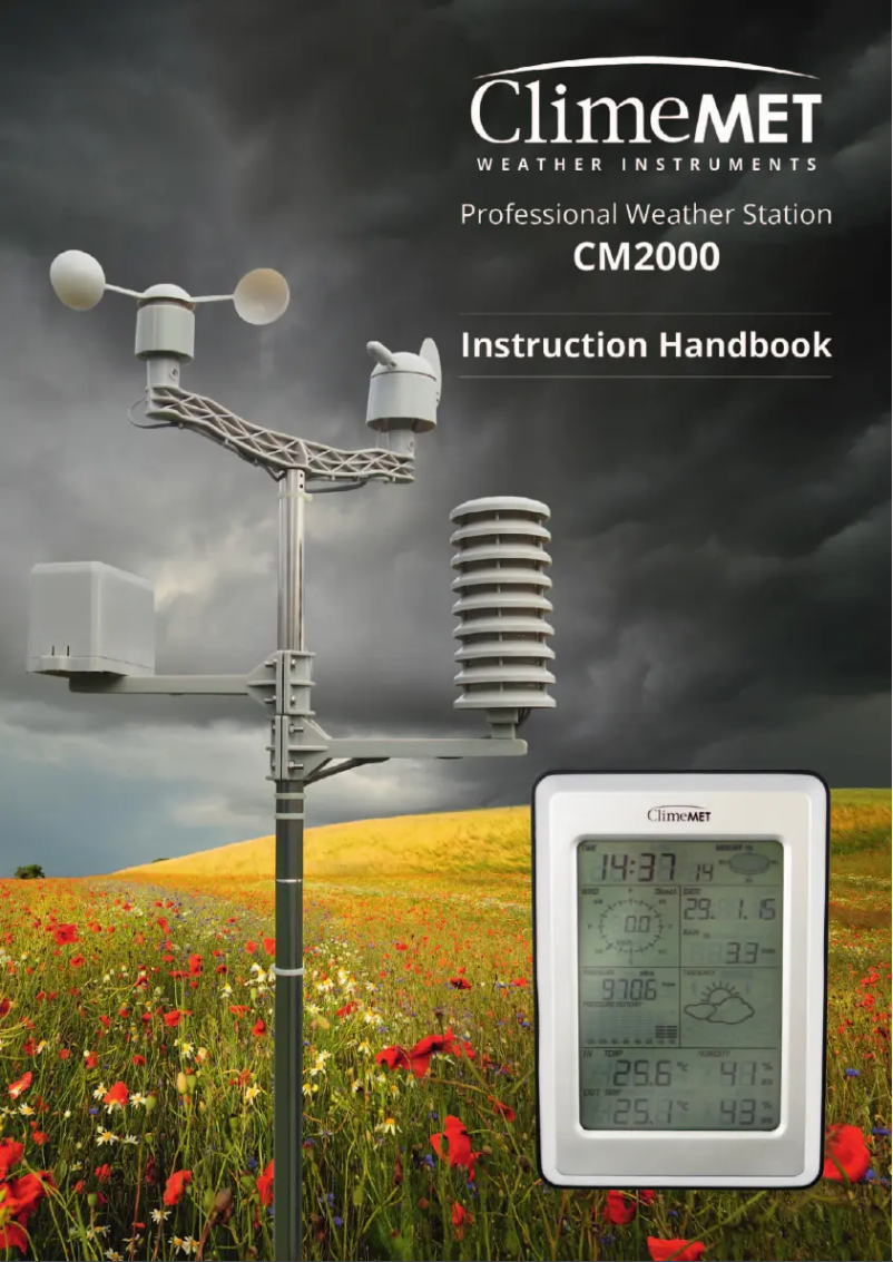 Page 1 of the manual User Manual ClimeMET CM2000