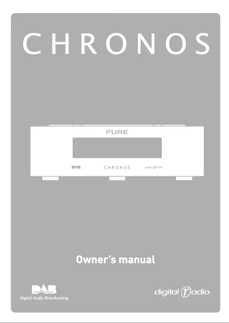 Page 1 of the manual User Manual Pure Chronos