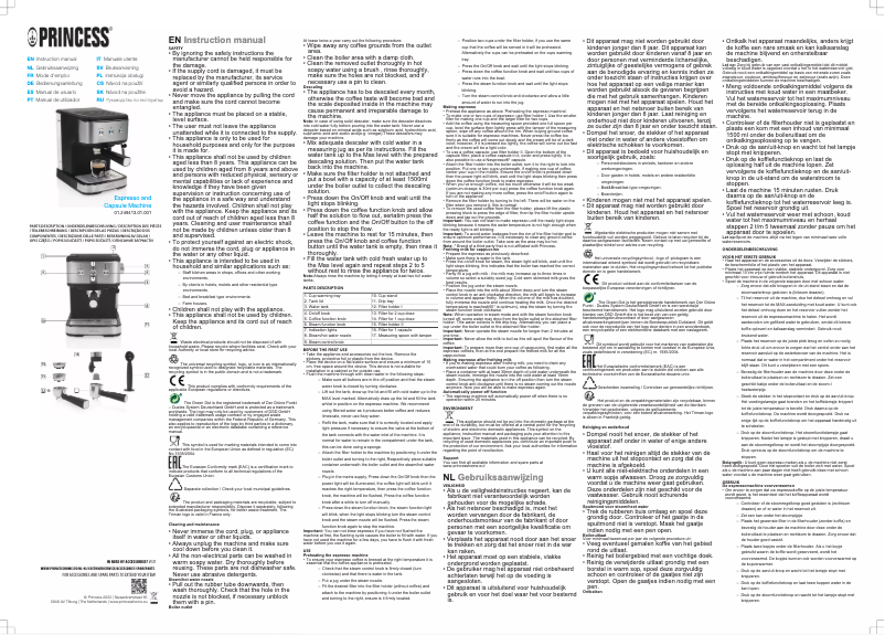 Image de la première page du manuel de l'appareil 249413