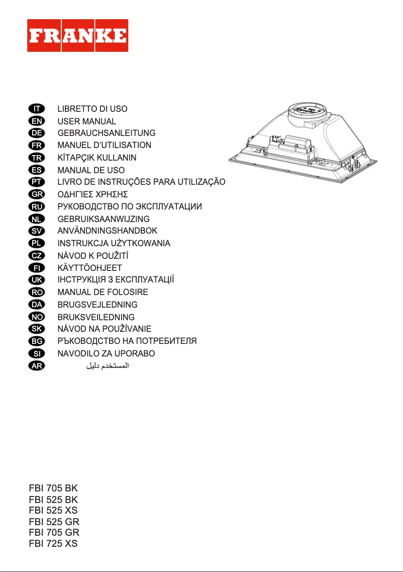 Image de la première page du manuel de l'appareil FBI 525 XS