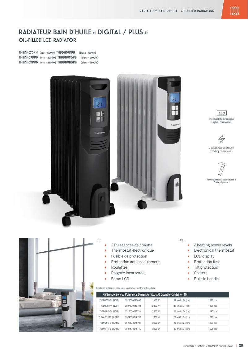 First page image of the manual for THBDH09DPB