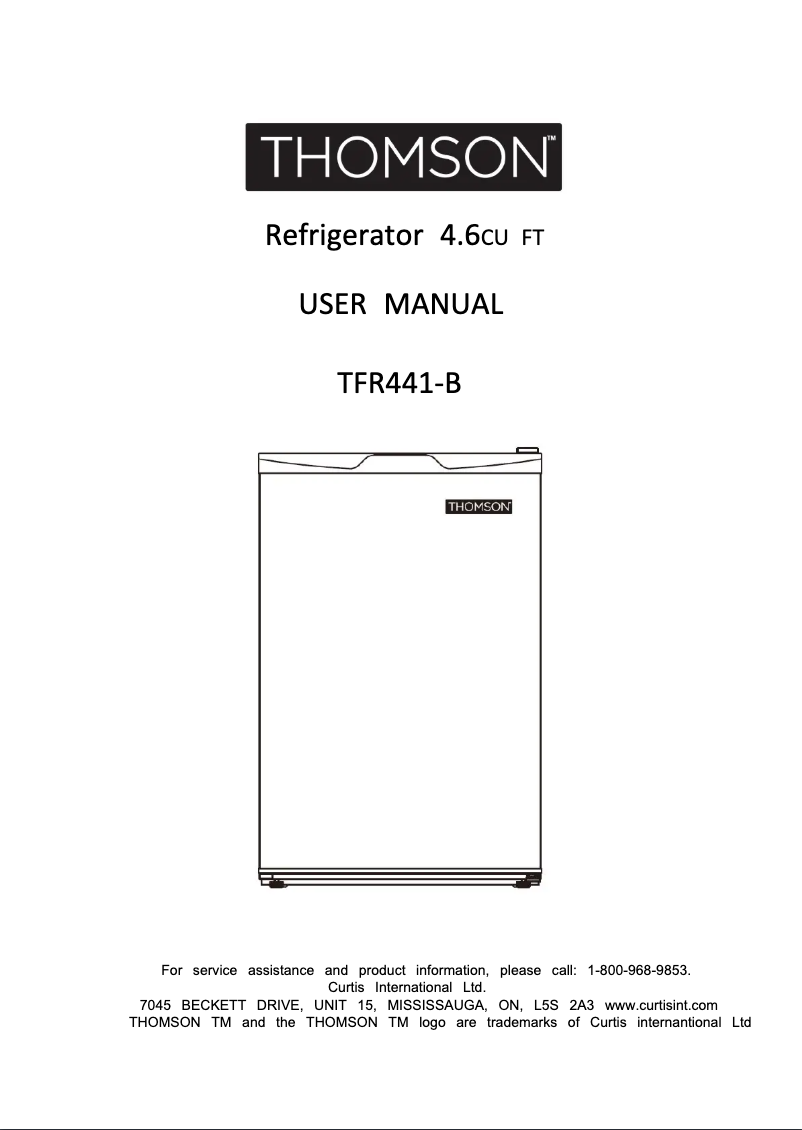 Page 1 de la notice Manuel utilisateur Thomson TFR441-B