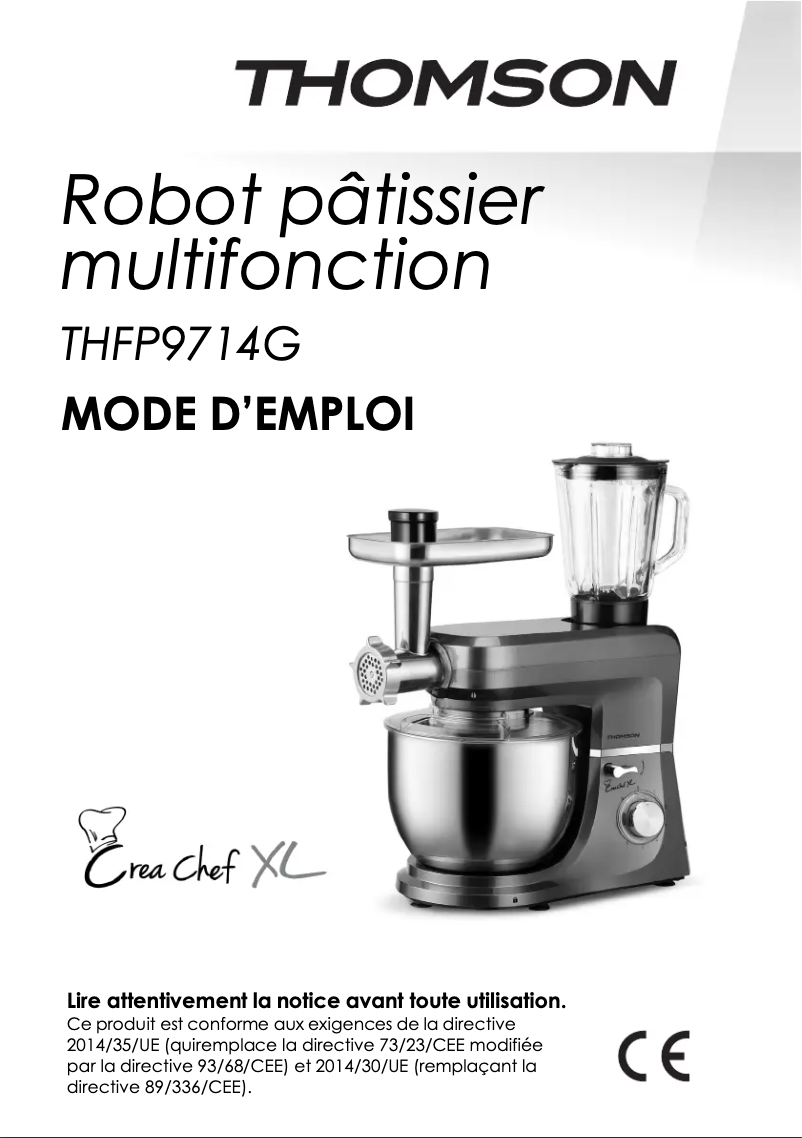 Page 1 of the manual User Manual Thomson THFP9714G