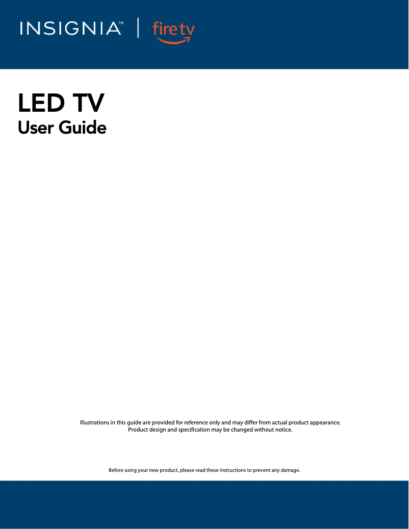 First page image of the manual for NS-50F301NA24