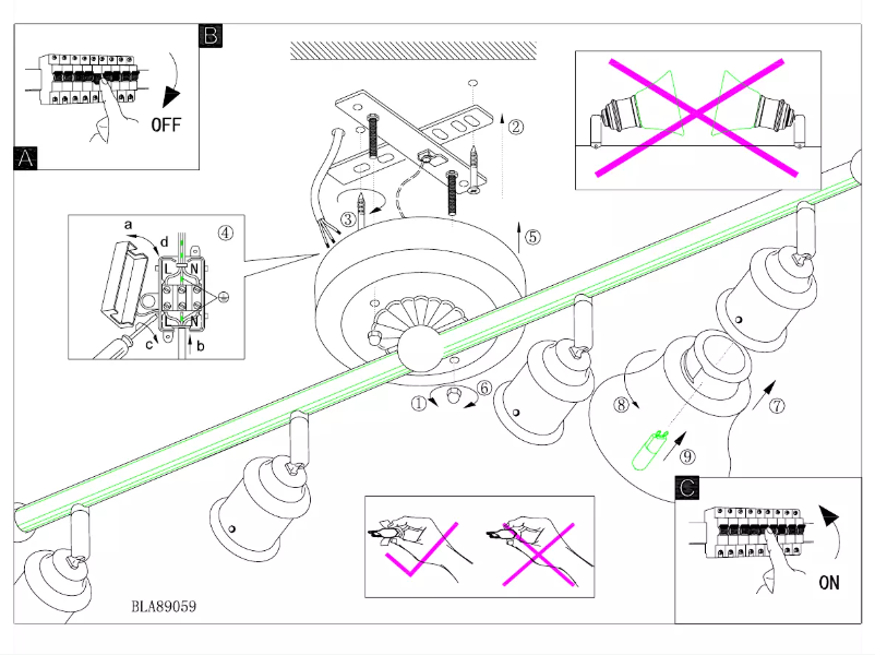 Page 1 of the manual User Manual Eglo Alamo
