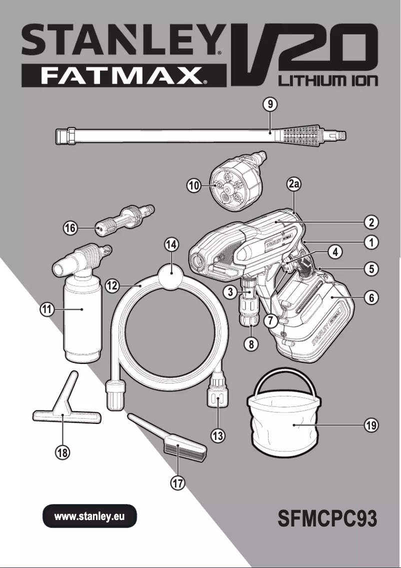 First page image of the manual for FatMax SFMCPC93