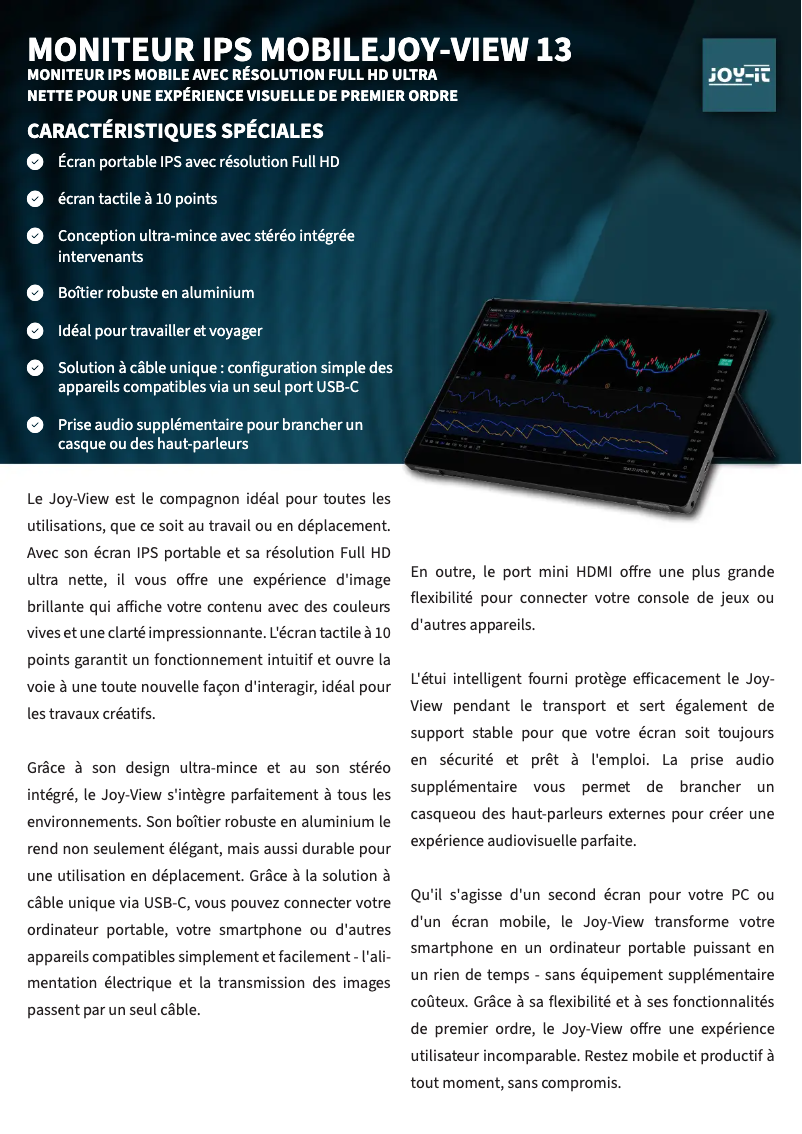 Image de la première page du manuel de l'appareil View 13