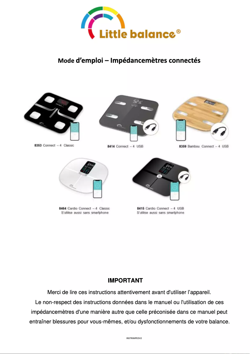 Page 1 of the manual User Manual Little Balance 8353