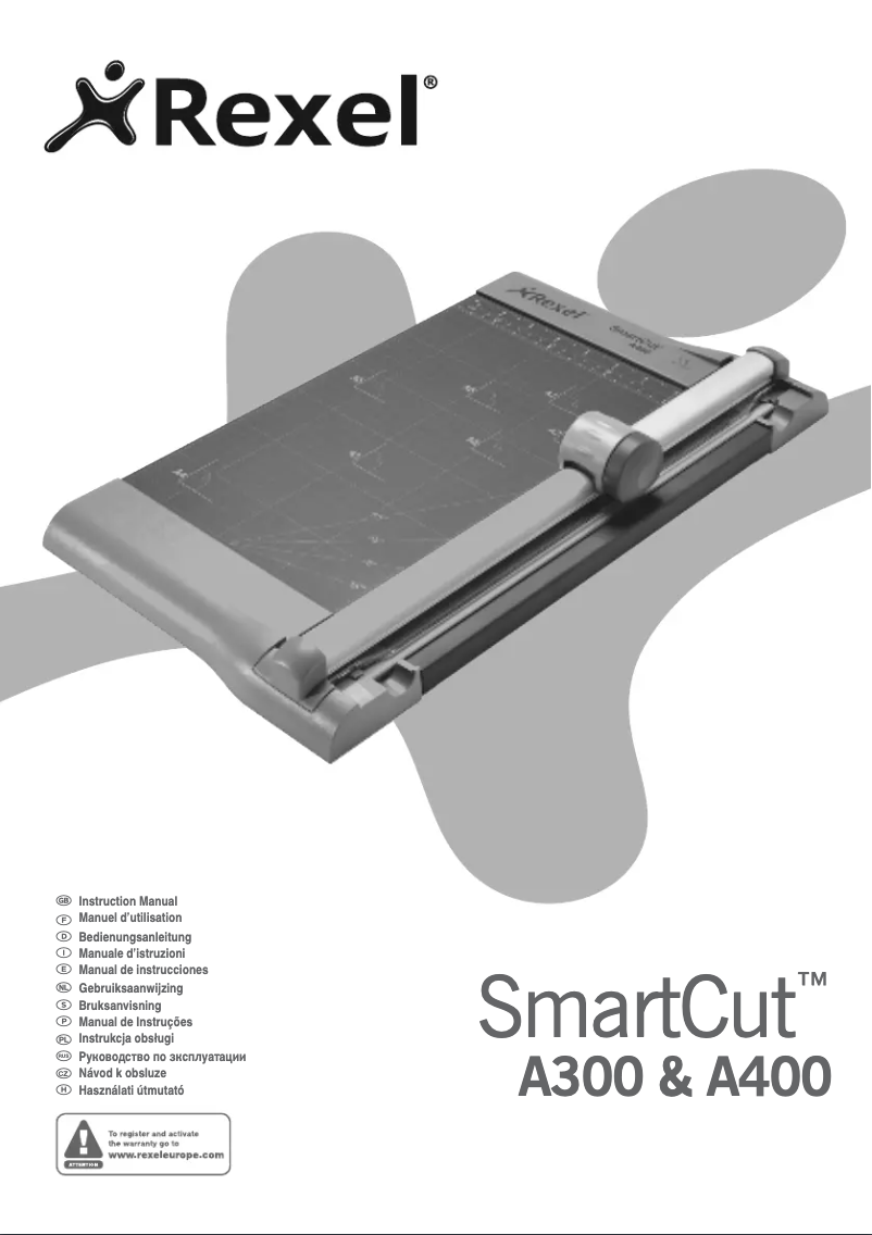 Page 1 of the manual User Manual Rexel Smartcut A400