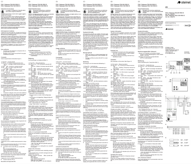 Image de la première page du manuel de l'appareil DALI128 KNX