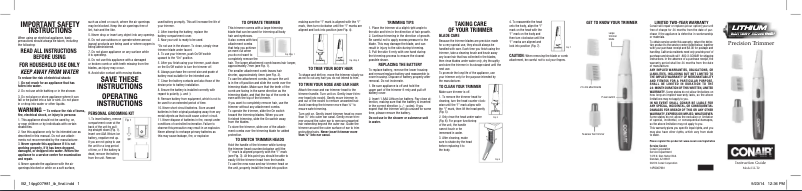 First page image of the manual for LLT2