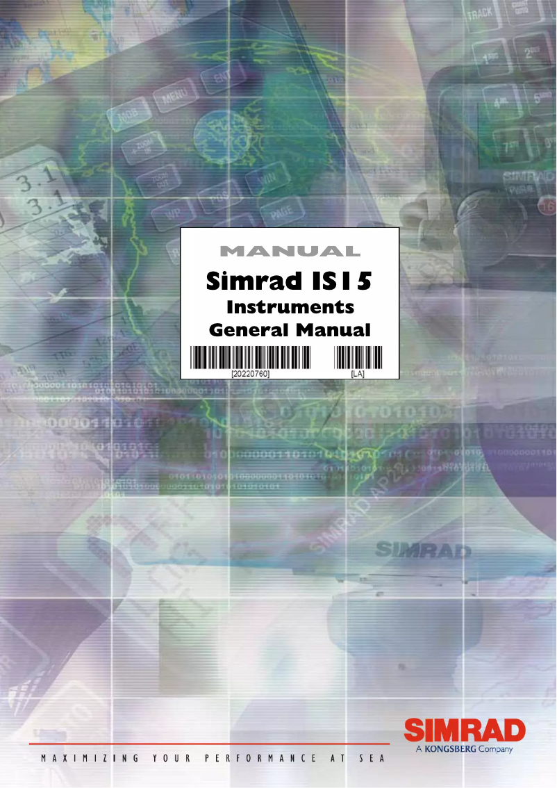 First page image of the manual for IS15