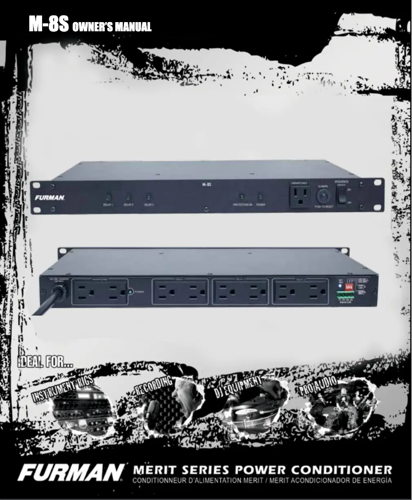 Page 1 of the manual User Manual Furman M-8S