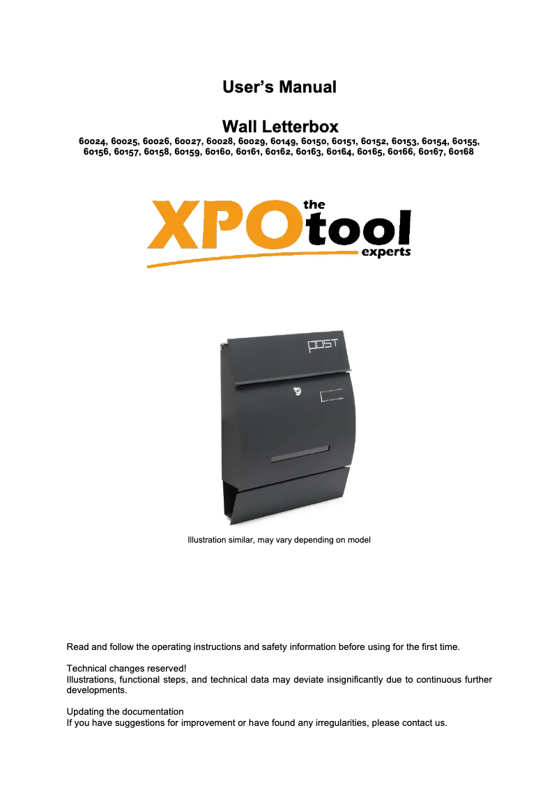 First page image of the manual for 60155