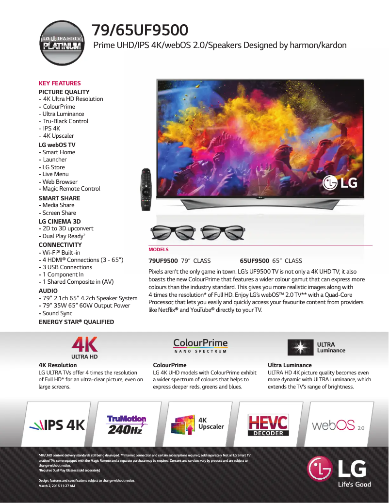 First page image of the manual for 79UF9500