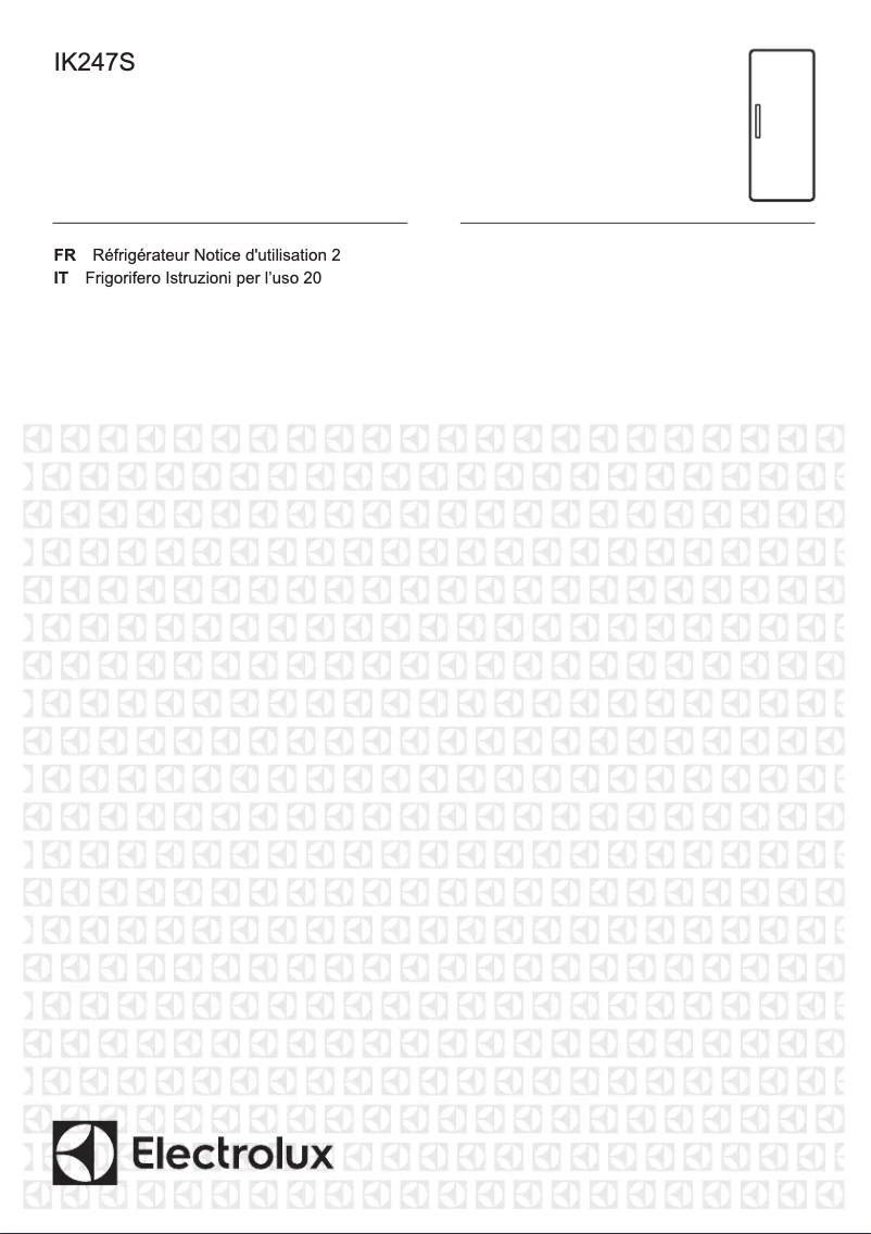 Page 1 of the manual User Manual Electrolux IK247SR