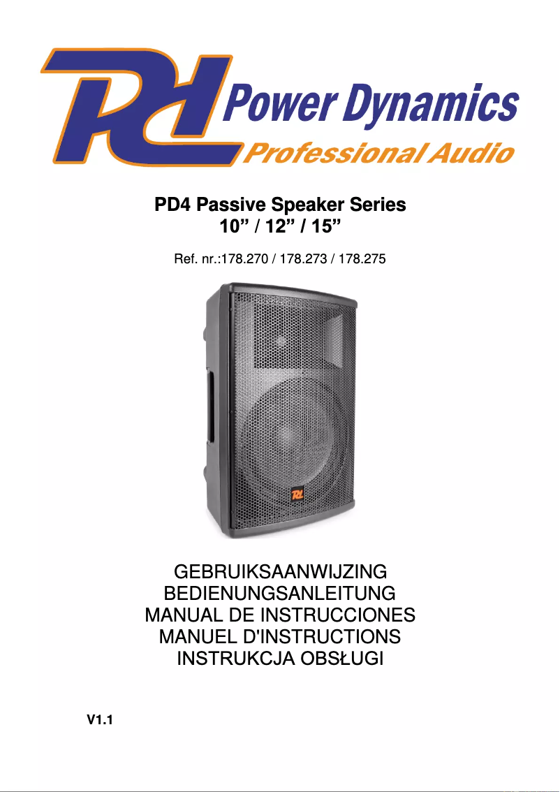 Image de la première page du manuel de l'appareil PD410P