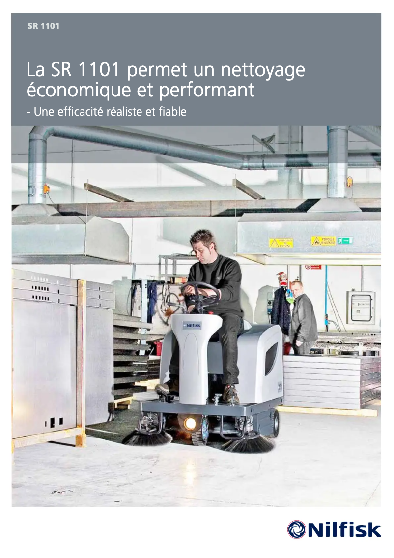Page 1 of the manual Brochure Nilfisk SR 1101 B