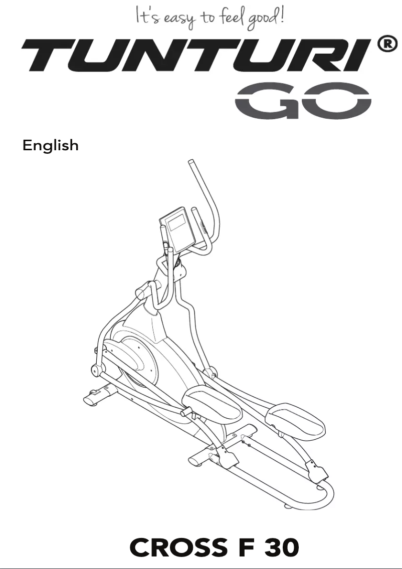 Page 1 of the manual User Manual Tunturi Go F 30