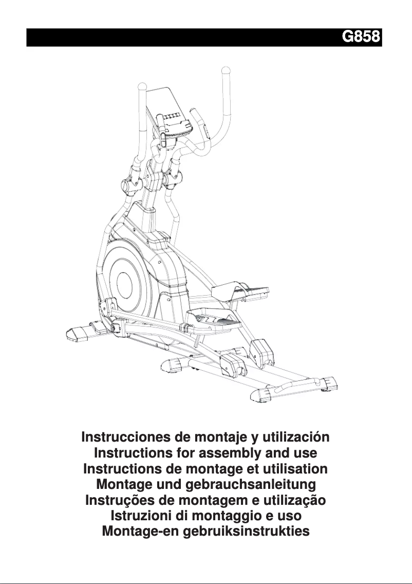 Page 1 of the manual User Manual BH Fitness G858