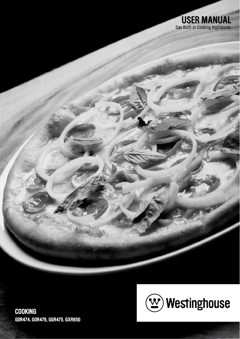 Page 1 of the manual User Manual Westinghouse GXR650S