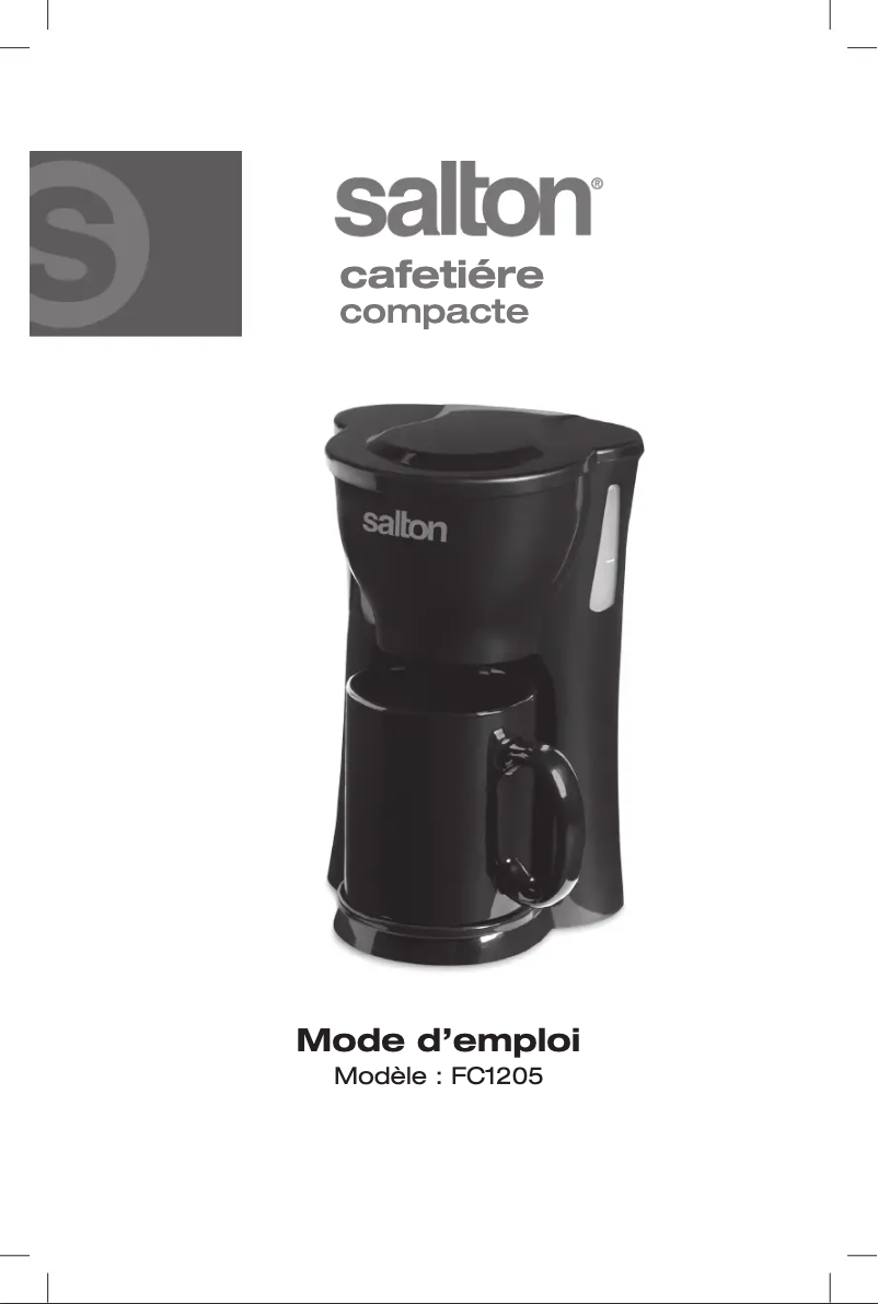 First page image of the manual for FC1205