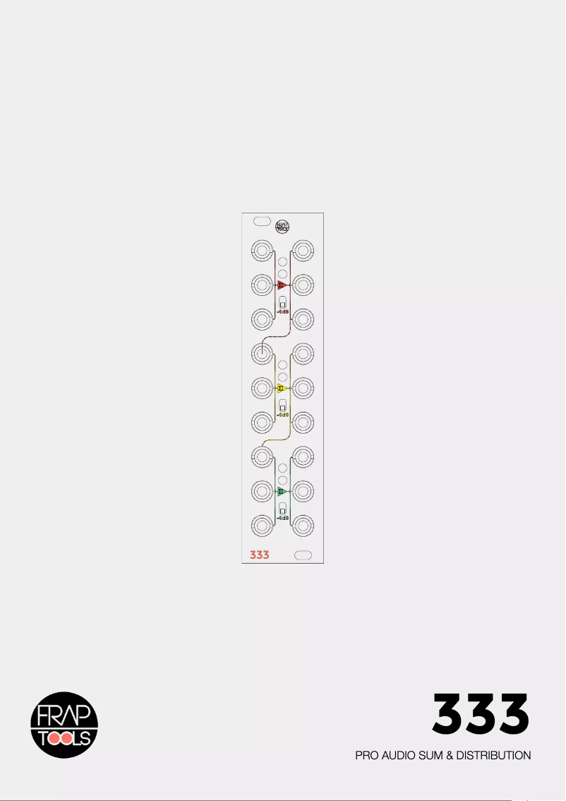 First page image of the manual for 333