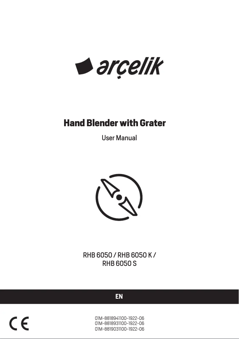 First page image of the manual for RHB 6050 K