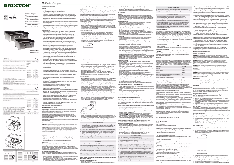 Page 1 of the manual User Manual Brixton BQ-6394F