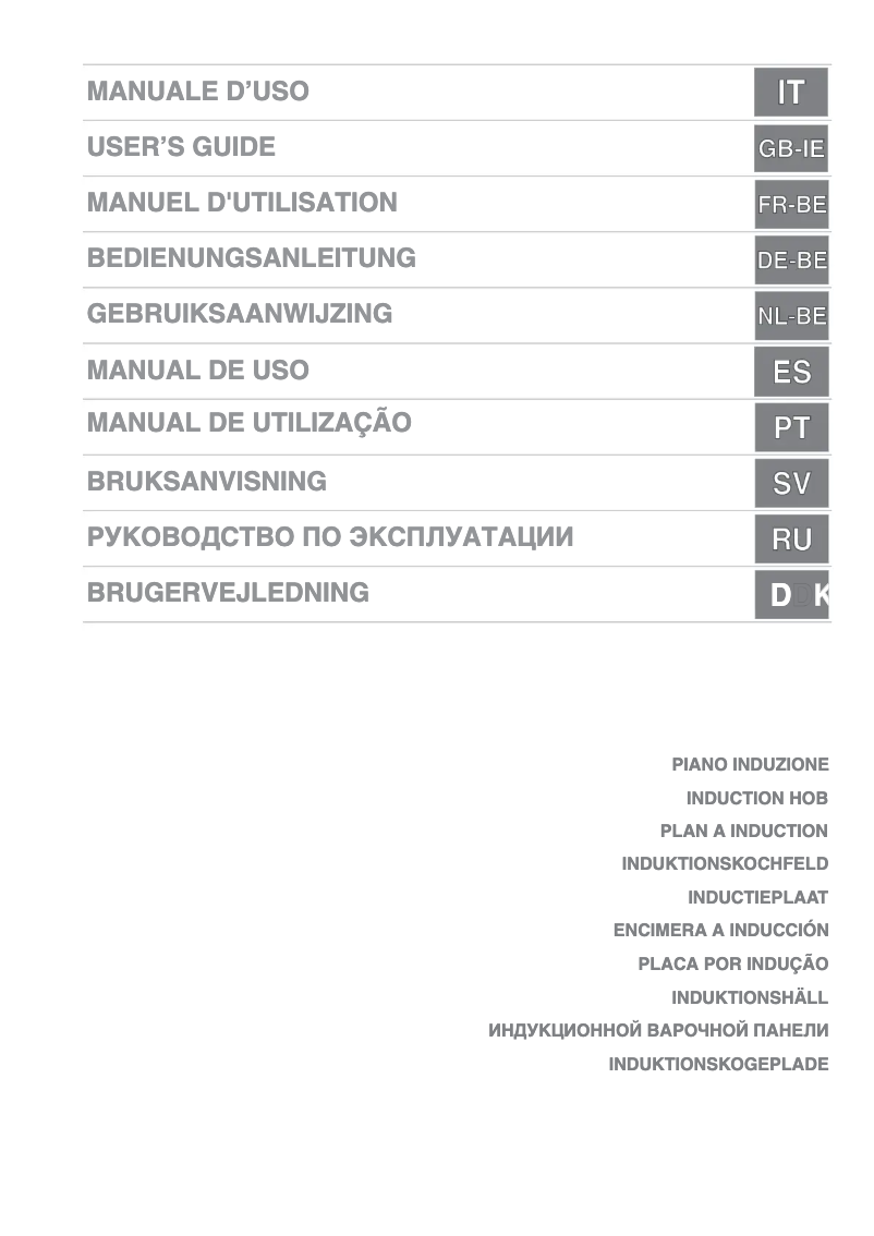 Page 1 of the manual User Manual Smeg SI2631B