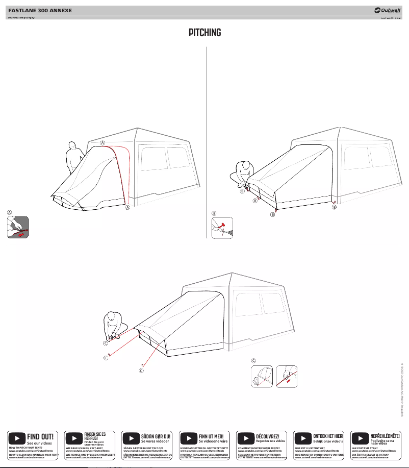 Page 1 of the manual User Manual Outwell Fastlane 300 Annexe