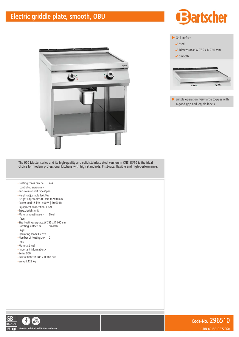 First page image of the manual for 296510