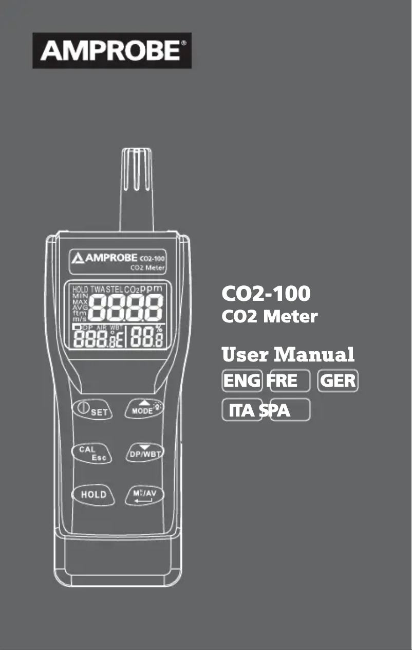 First page image of the manual for CO2-100