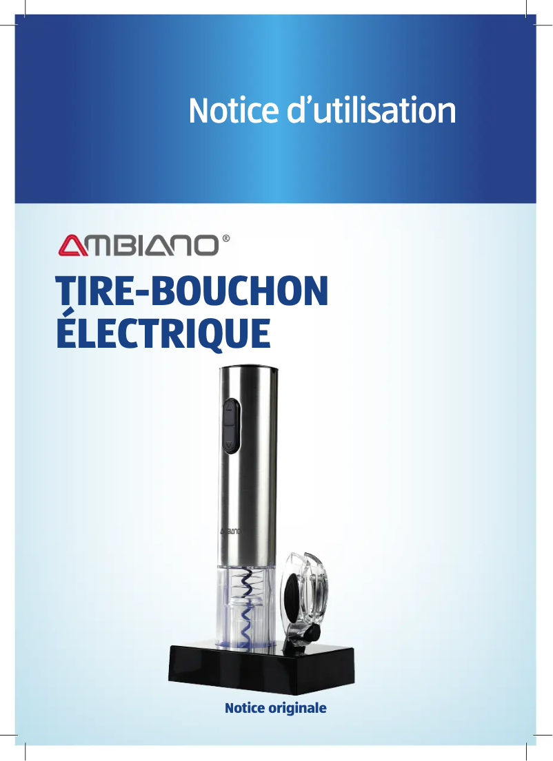 First page image of the manual for GT-SF-EKZ-01