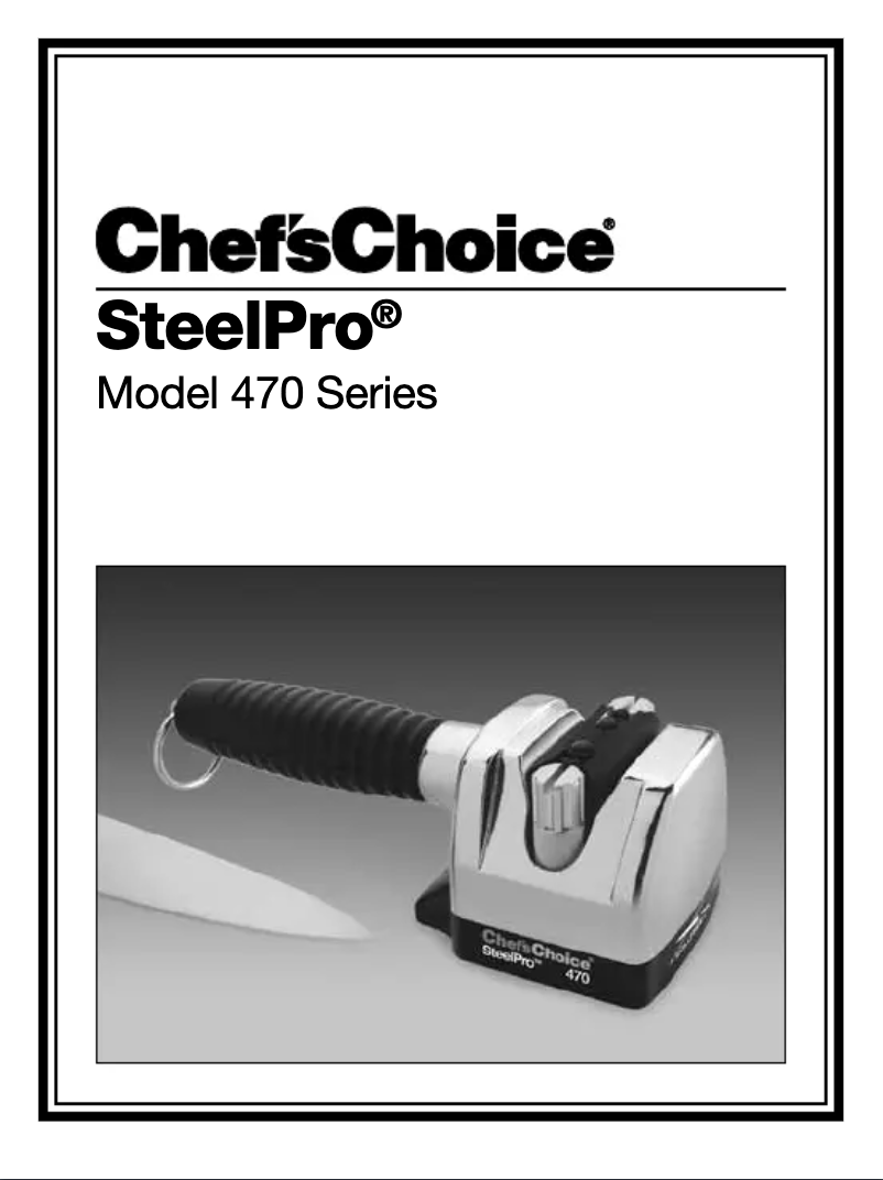 First page image of the manual for SteelPro 470